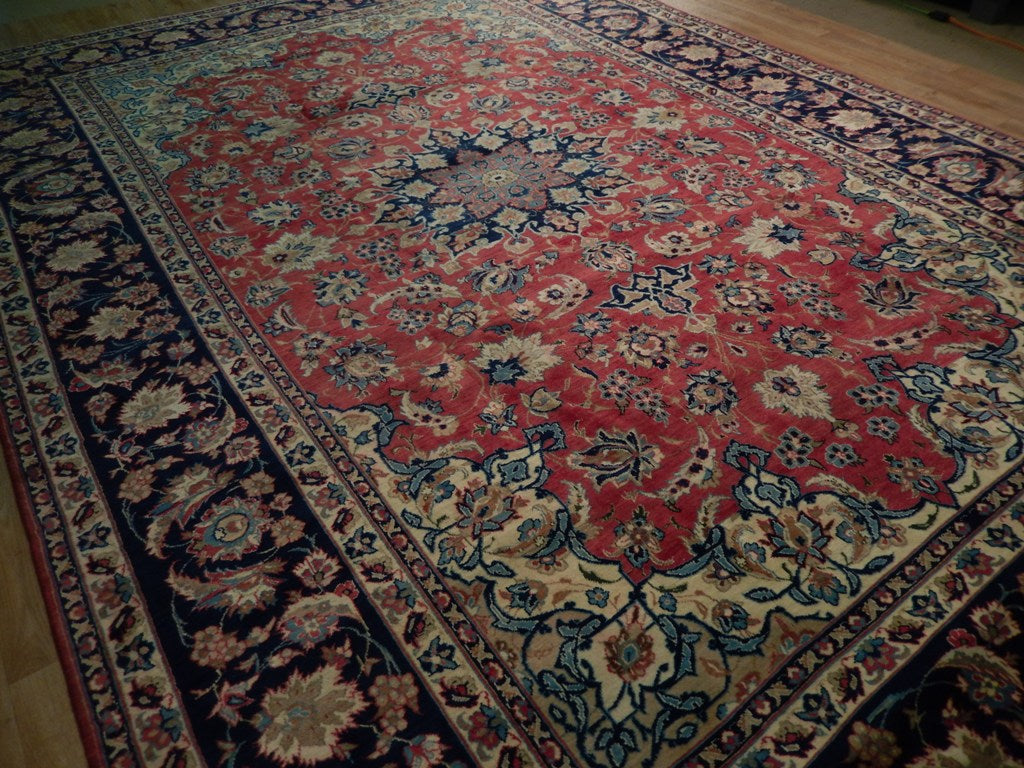 9 x 13 Pre-Owned Persian Tabriz Wool Rug #B-73809