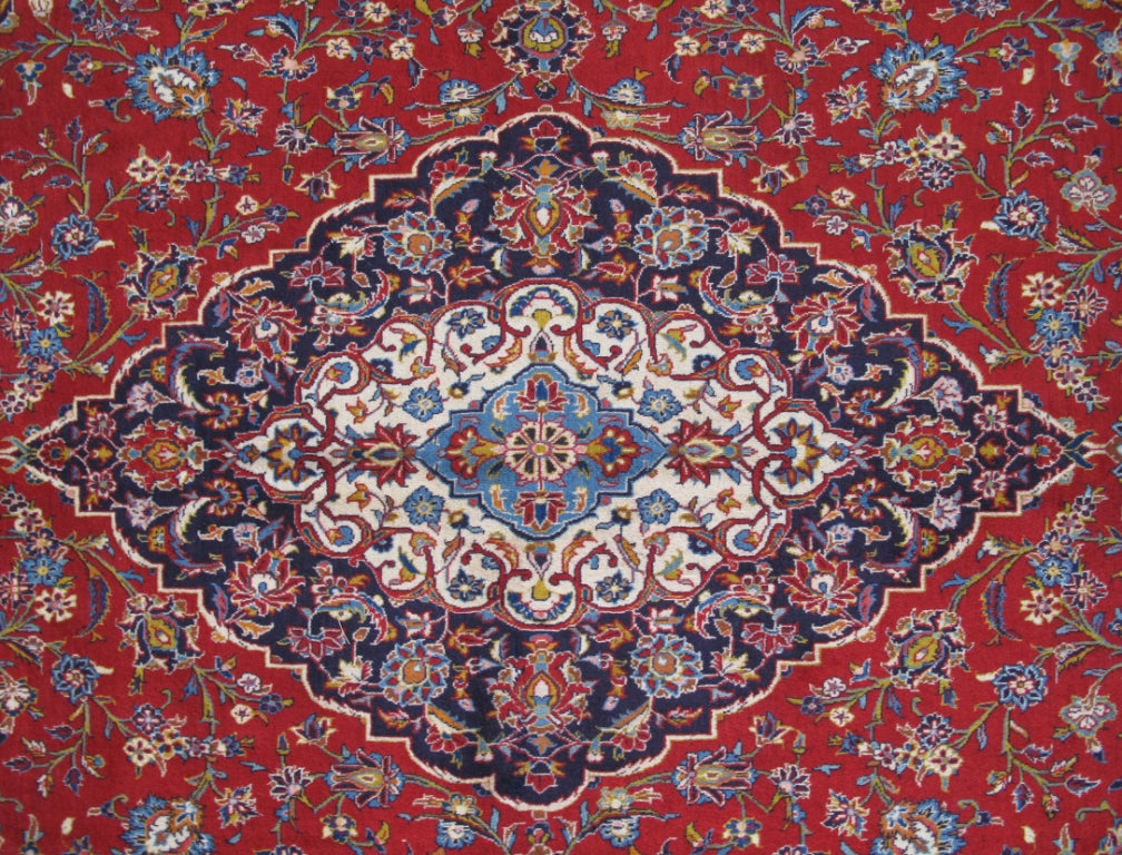 10 x 16.4 Authentic Persian Kashan Rug SIGNED Ghotbi Traditional Carpet #B-82237