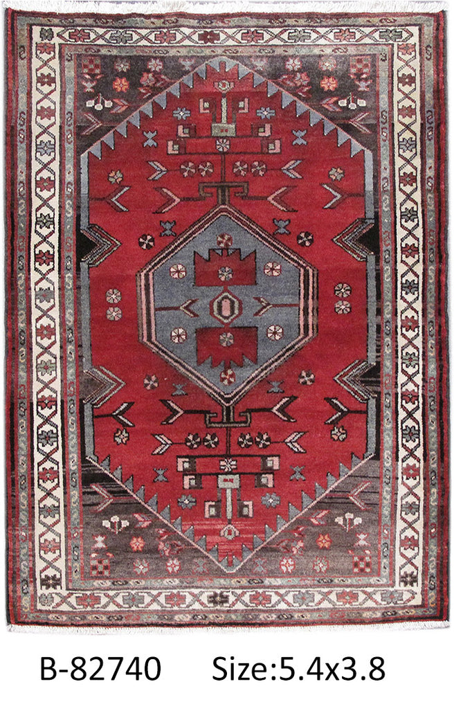 3.9 x 5.4 Persian Abadeh Hamadan rug #PIX-82740