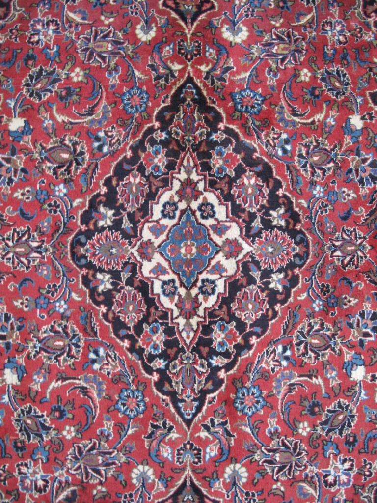 6.7 x 9.4 Persian Traditional Wool Kashan Rug Classic Iran #B-81854