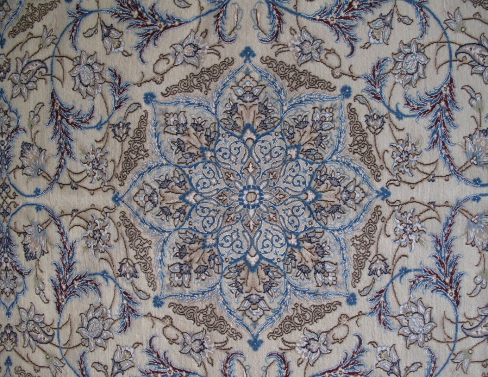 8.4 x 12 Authentic Fine Persian Nain Rug 6 LA Quality 400 KPSI UNUSUAL Pattern #B-82361