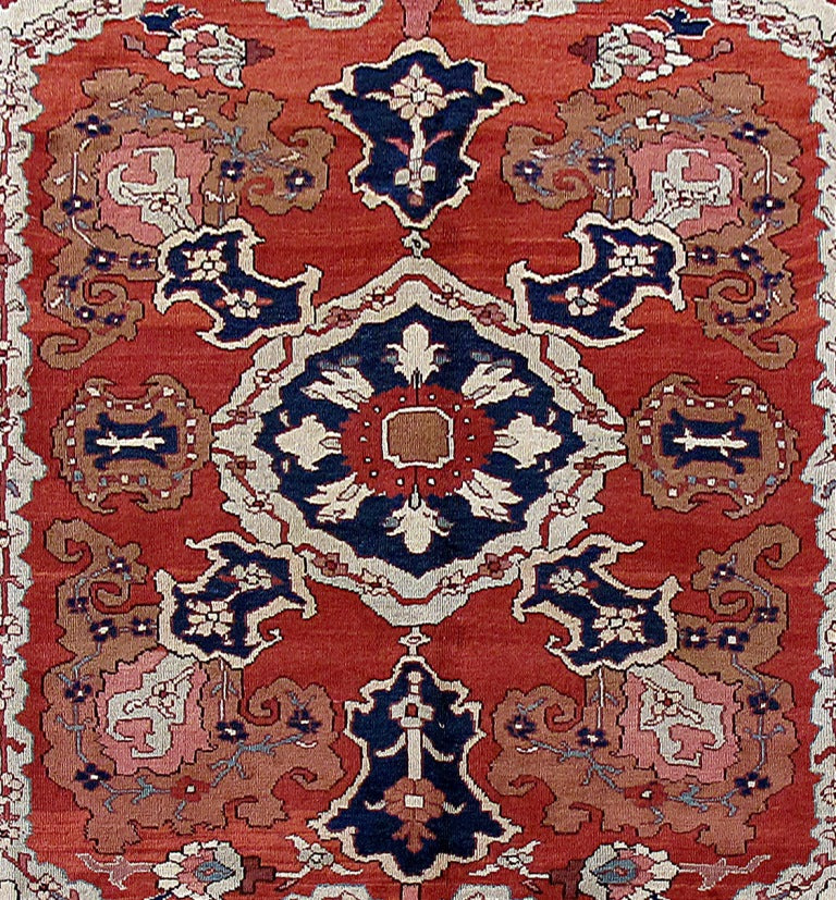 8.2 x 11.8 Unusual Authentic Persian heriz Rug IVORY #B-80148
