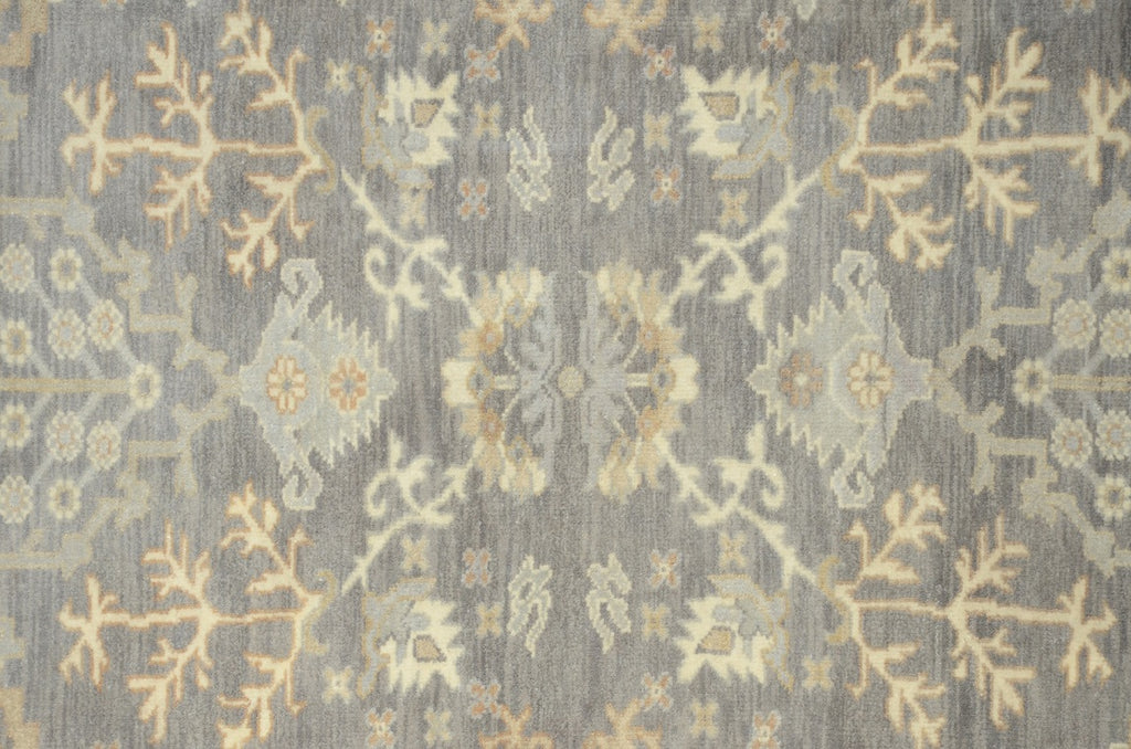 8.2 x 15.9 Rare Size Handmade Wool Rug Neutral Gray #B-78820