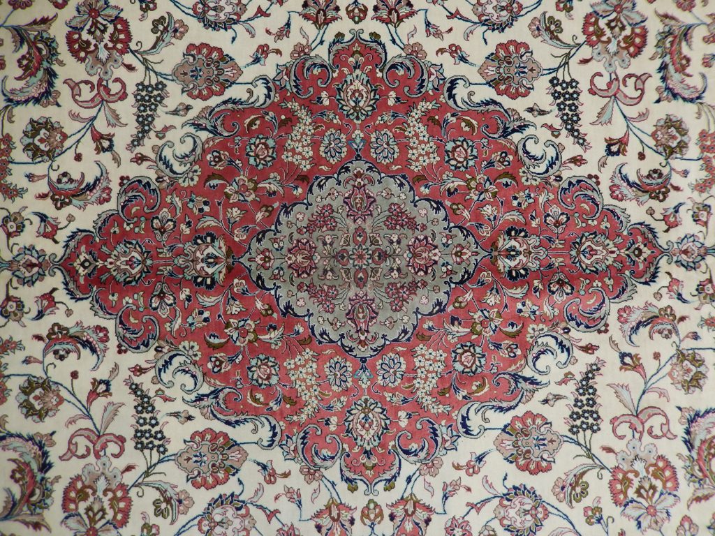 8.2 x 11.7 Silk Signed High Quality Authentic Persian Qom Rug Handmade Iran 500 KPSI #PIX-21947