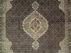 Load image into Gallery viewer, 5.9 x 8 Fine Wool and Silk Black Mahi Tabriz Handmade Rug #PIX-16793
