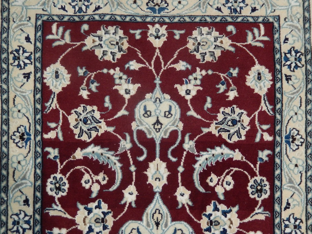 2.2 x 4.6 Persian Nain Rug Handmade Iran #PIX-23060