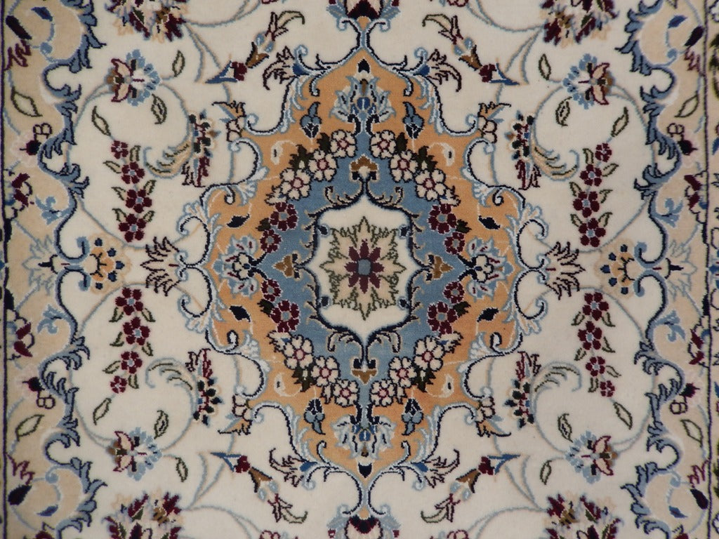 4 x 6.8 Traditional Persian Tabriz Rug Wool Silk #PIX-21757