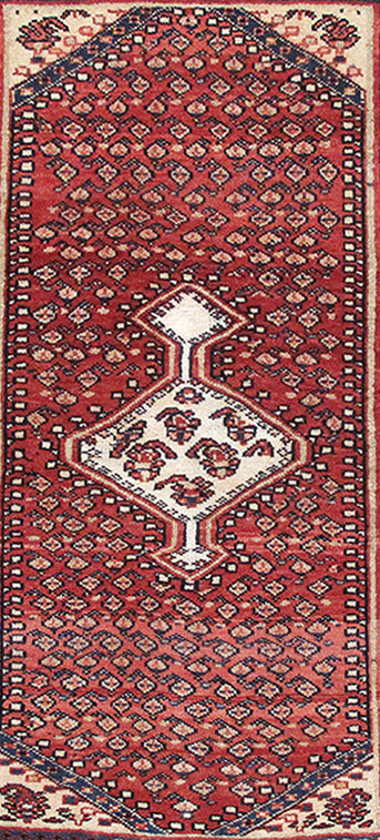 3.4 x 5 Persian Hamadan Mahal Rug TRIBAL #PIX-82707
