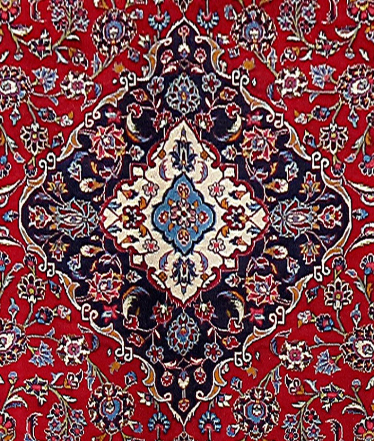 8 x 11.5 Authentic Persian Kashan Rug Traditional Iran Classic #B-80185