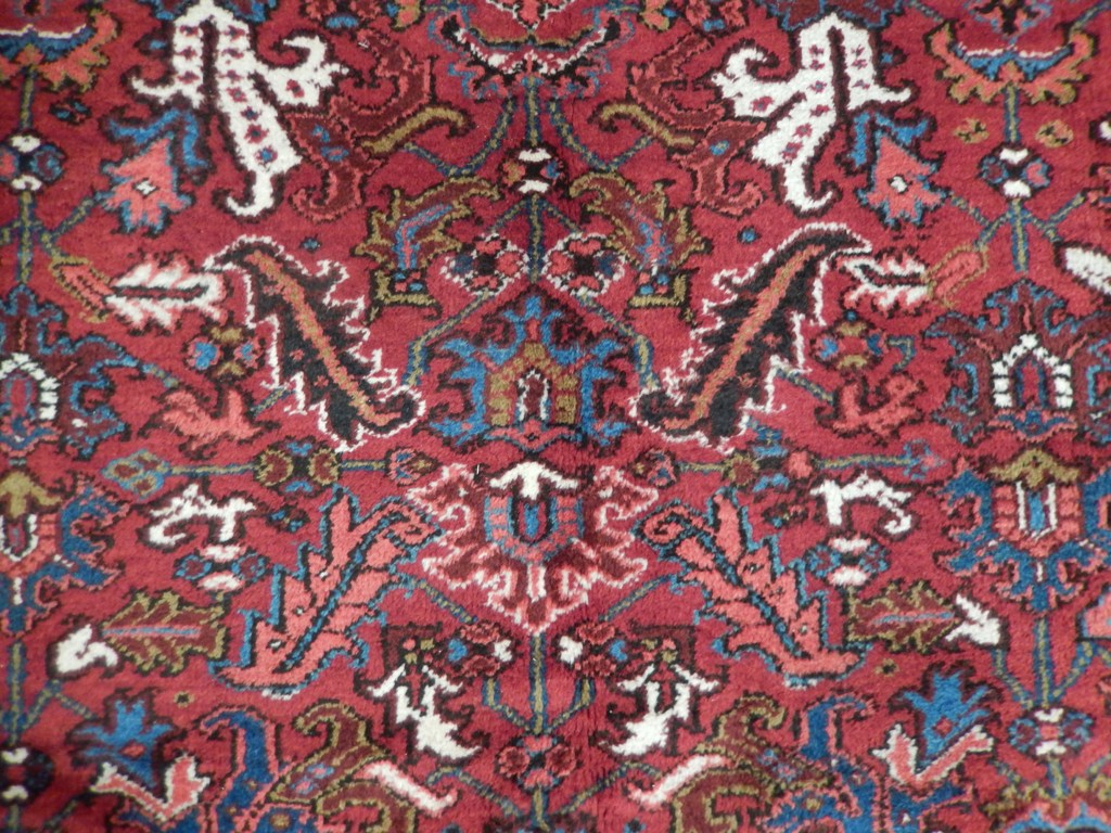 6.7 x 9.3 Semi-Antique Persian Heriz All Over pattern #PIX-22799