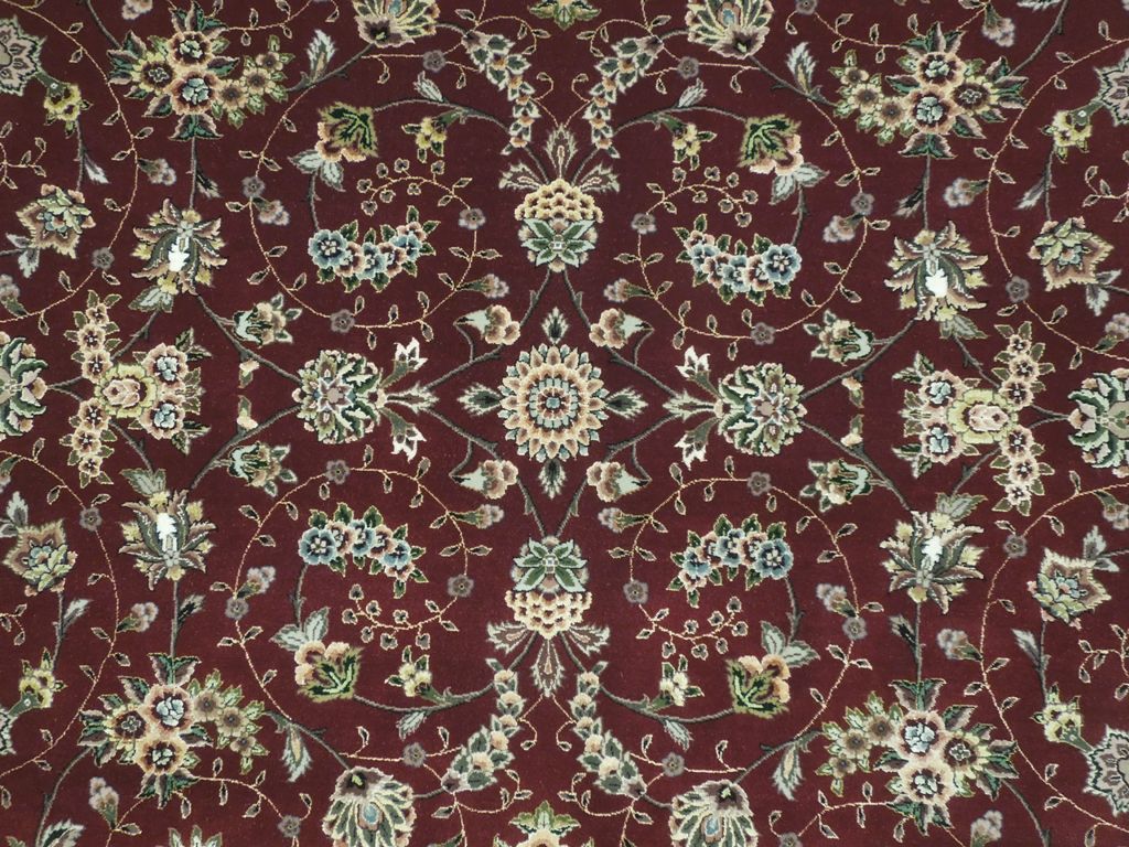 7.8 x 9.9 Wool and Silk Hand-Knotted Quality Rug #PIX-19919