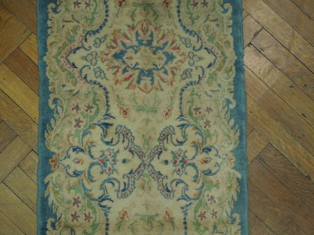 1.9 x 10.8 Narrow Runner Semi-Antique Persian Kerman  #PIX-16996