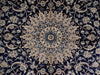 Load image into Gallery viewer, 6.10 x 10.2 Authentic Persian Nain Wool and Silk Rug Handmade Iran Blue #PIX-22020