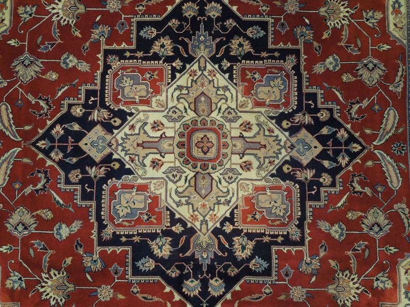 8.6 x 11.6 New Serapi Rug Dense Soft Silky Wool #PIX-17442
