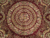 Load image into Gallery viewer, 10.2 x 14 Amazing Handmade Rug French Savanerie Wool Burgundy Gold #PIX-17317