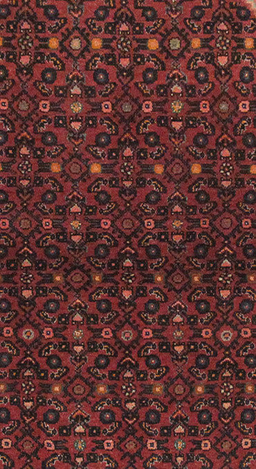 3.7 x 5.4 Persian Hamadan Rug Iran Tribal #PIX-82720