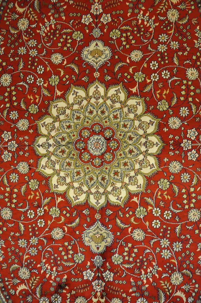 6 x 9 Transitional Silk Handmade Rug #PIX-27593