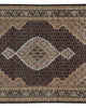 Load image into Gallery viewer, 5.6 x 8 Quality Wool and Silk Mahi Tabriz Herati Handmade Rug #B-70179