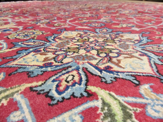 6.11 x 9.3 Genuine Persian Esfahan Wool Rug #PIX-15318