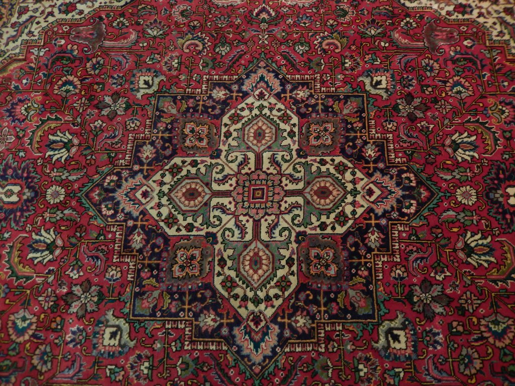 8.3 x 11.6 Persian Tabriz Rug GEOMETRIC #B-73538