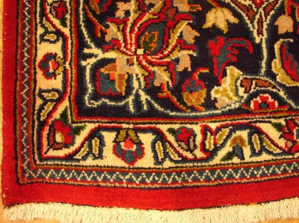 6.6 x 9.9 Persian Mashad Rug Traditional Carpet #PIX-14985