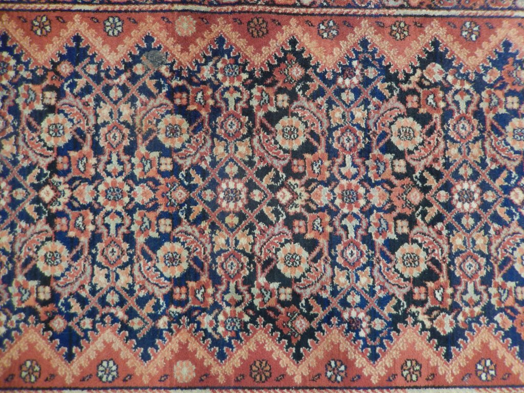 3 x 9.3 RUNNER Antique Persian Herati Tabriz #PIX-23282