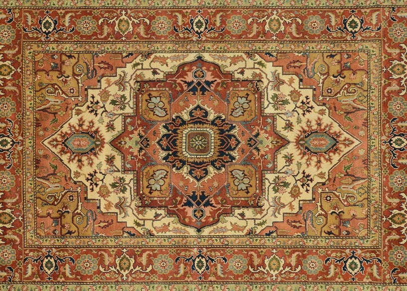 10 x 14 New Hand-Knotted Decorative Rug Serapi Heriz #B-79341