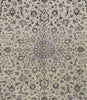 Load image into Gallery viewer, 8.1 x 11.7 Signed Authentic Persian Ivory Kashan Rug #B-80997