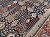 Load image into Gallery viewer, 10 x 13 Fine Authentic Persian Tabriz Rug Handmade Iran Wool and Silk  400 KPSI Black Unusual #PIX-21928