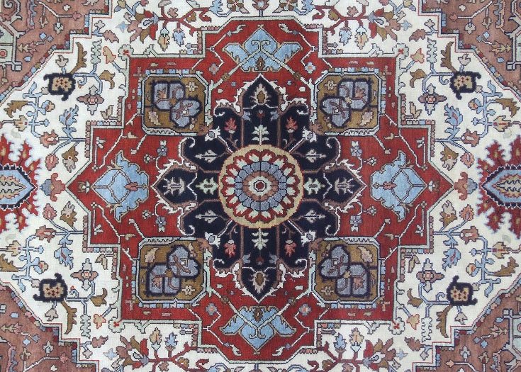 8.8 x 12 New Hand-Knotted Serapi Rug #B-75724