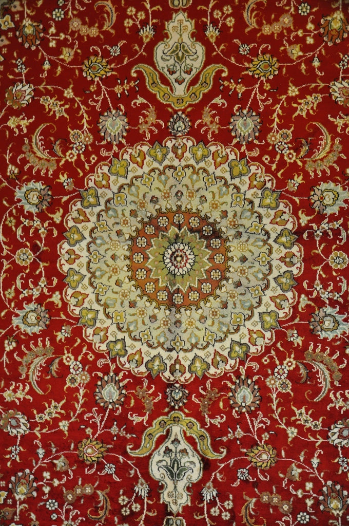 6 x 9 SILK Hand-Knotted Rug #PIX-27588