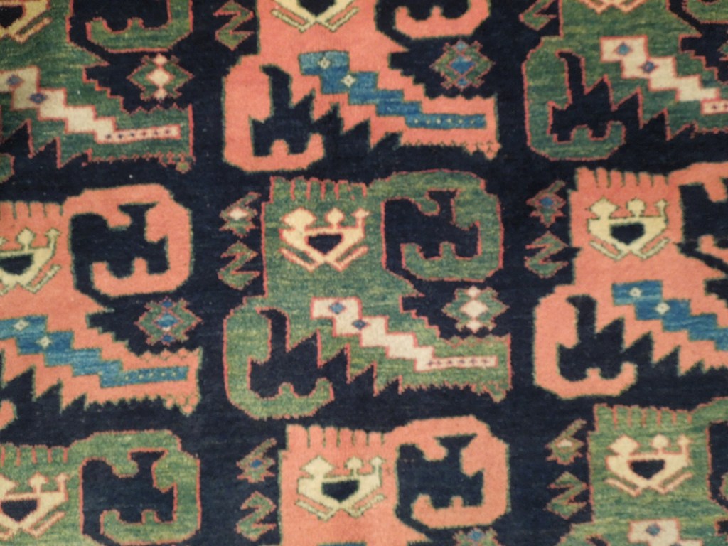 5.4 x 6.4 Kazak Rug Hand-Knotted Afghanistan #PIX-19325