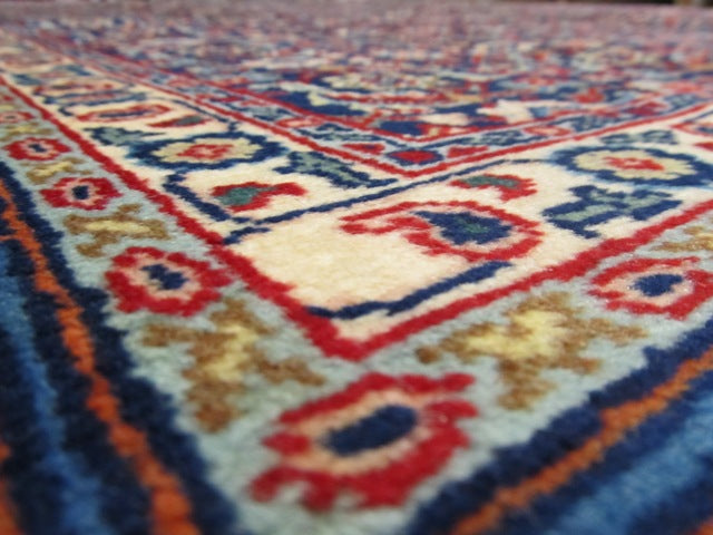 6.7 x 9.3 Genuine Persian Tabriz Herati Mahi Wool Rug #PIX-15320