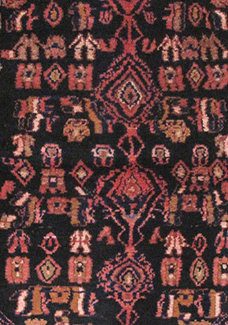 3.7 x 5 Nice Decorative Tribal Persian Hamadan Mahal Malayer Rug #PIX-82751