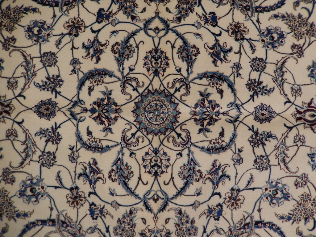 7.3 x 10 Signed Habibian Authentic High Quality Persian Nain Rug #PIX-22028