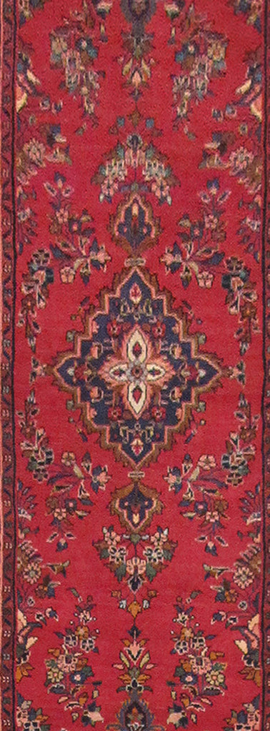 2.10 x 18.1 Long Persian Sarouk Hamadan Runner Handmade IRAN #PIX-82645