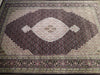 Load image into Gallery viewer, 6 x 9 Fine Quality Wool and Silk Fish Mahi Tabriz Rug Black #PIX-25763A