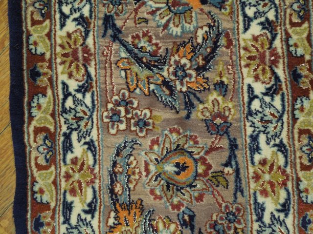5.2 x 7.9 Authentic Persian Esfahan Rug Wool and Silk #PIX-16693