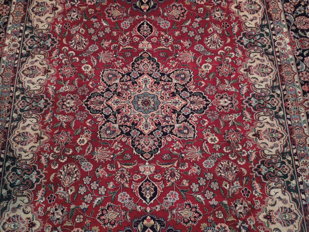 6 x 8.8 Fine Wool Dense Weave Handmade Pakistan Tabriz Rug #PIX-18794