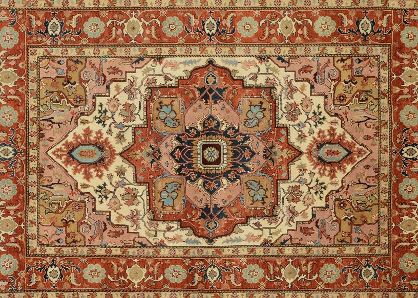 10 x 14 New Heriz Serapi Hand-Knotted Rug Finer Wool #B-79339