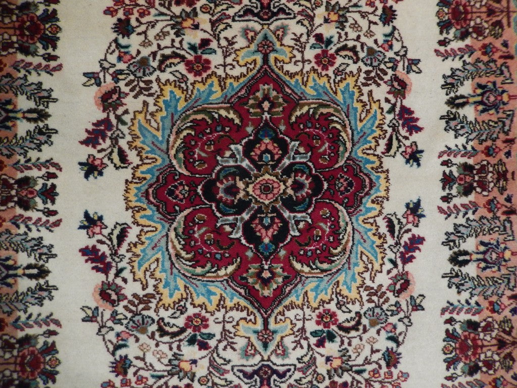 3.6 x 5.3  Persian Qom Quality Wool Rug #PIX-22787