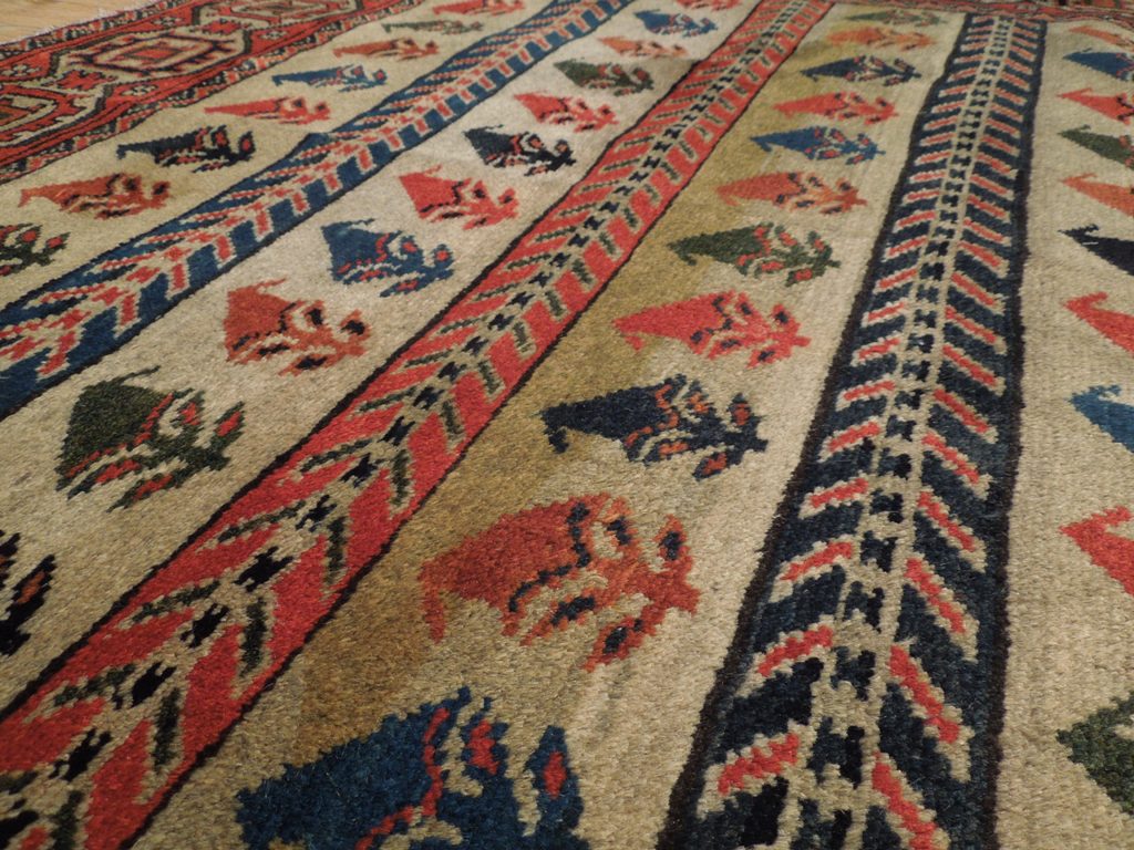 5 x 6.6 Hand-Knotted Afghan Shirvan Caucasion Rug #PIX-19257
