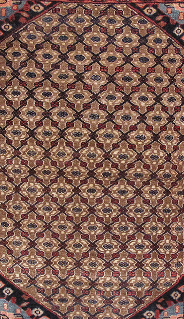 3.5 x 4.8 Persian Kamelhel Rug Iran Hamadan Carpet #PIX-82711