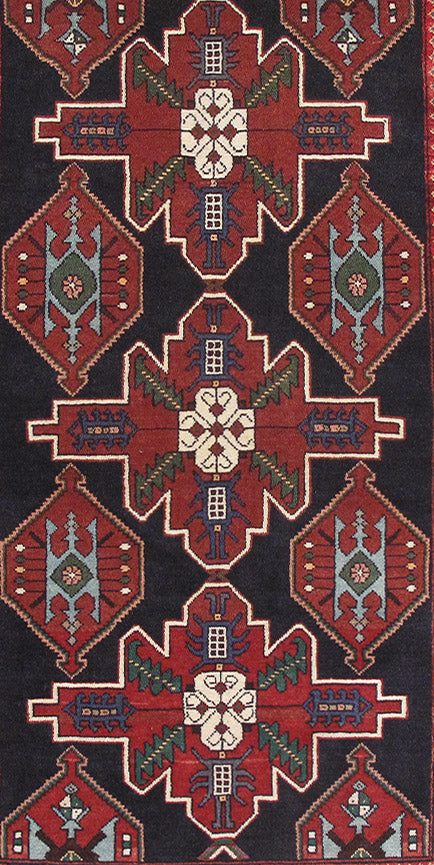 3.4 x 5.9 Persian Village Geometric Rug #PIX-82693