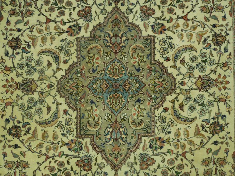 6.8 x 10 Authentic Persian Tabriz Rug High Quality 400 KPSI Wool And Silk #PIX-18064