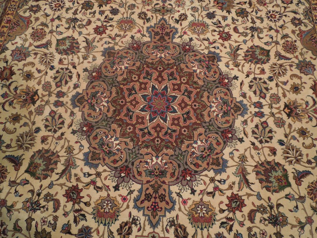 8 x 10.2 Authentic Persian Tabriz Rug Fine Quality Wool and Silk 400 KPSI #PIX-18226