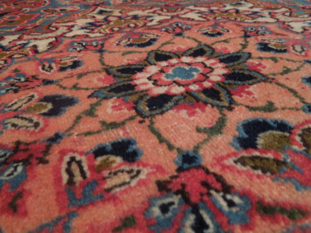 8.7 x 11.11 Semi-Antique Persian Esfahan Rug 300 KPSI #PIX-18178