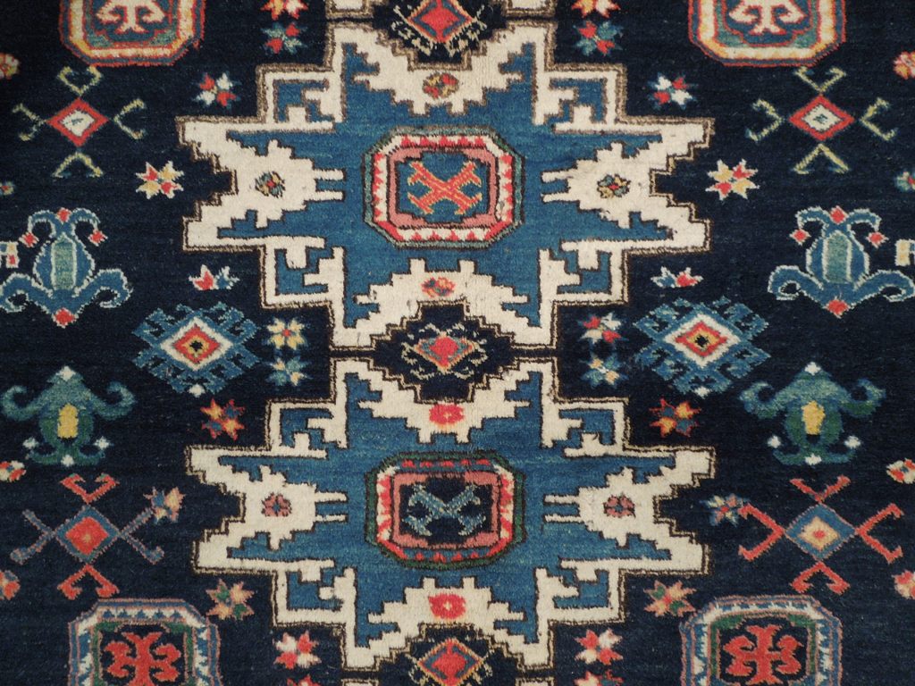 5.8 x 6.5 Hand-Knotted Afghan Rug #PIX-19335