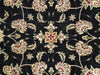Load image into Gallery viewer, 8 x 8 Fine Quality Wool and Silk Handmade Rug BLACK  #PIX-20862