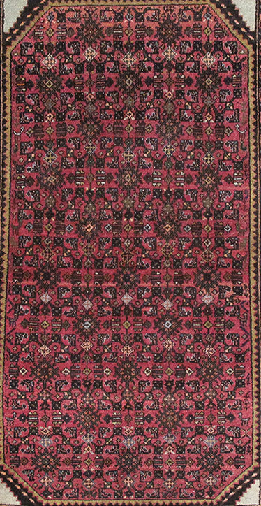 3.4 x 5 Persian Herati Mahal Rug Pink #PIX-82748